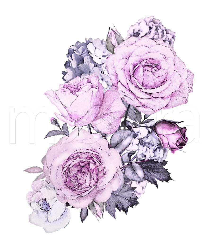 Фотообои Букет розовых цветов